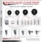 Service Caster 3 Inch Soft Rubber Wheel Swivel 34 Inch Threaded Stem Caster with Brake SCC SCC-TS20S314-SRS-TLB-34212 - alternate 4
